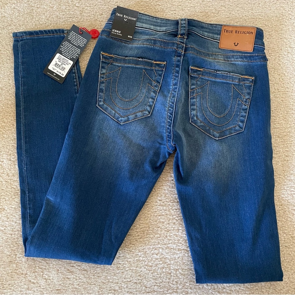 NWT True Religion denim jeans JENNIE curvy mid rise skinny